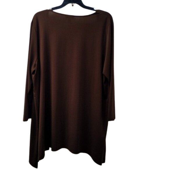 Antthony: Long Sleeve Cardigan, Size 2X, Brown - Picture 2 of 5